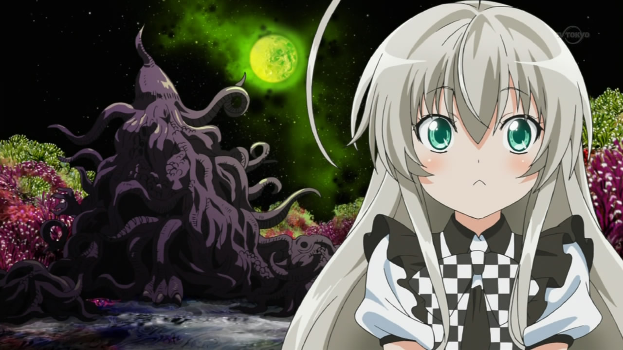 Kitsuneverse: [Anime Review]/Haiyoru! Nyaruko-san - Lovecraftian Chaos